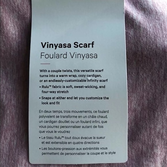 OFFERS? NEW LULULEMON VINYASA SCARF - Picture 6 of 6
